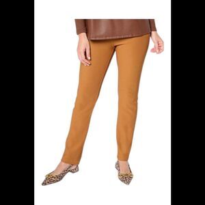 Antthony Women's Ottoman Knit Pull-On Straight Leg Pant Pumpkin - Regular